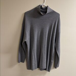 Eileen Fisher Light Gray Knit Top